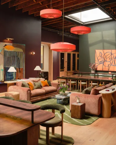 Interior image The Malins Flatiron co-working space by photographer Alpha Smoot, represented by Pat Bates & Associates, a leading photography agency in the interiors and hospitality sectors.