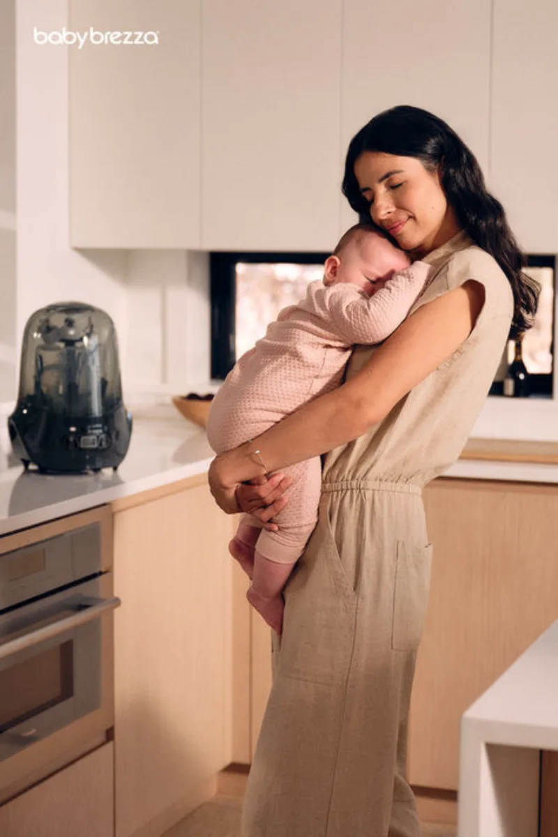 Lifestyle still image for Baby Brezza by photographer Alpha Smoot and prop stylist John Dittrick, represented by Pat Bates & Associates, a top agency in the retail baby brand sector.