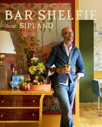Lifestyle Photographer David Land self portrait for Sipland non-alcoholic drinks, represented by Pat Bates & Associates, a leading photo and artist agency in the retail home, and food & beverage sector.