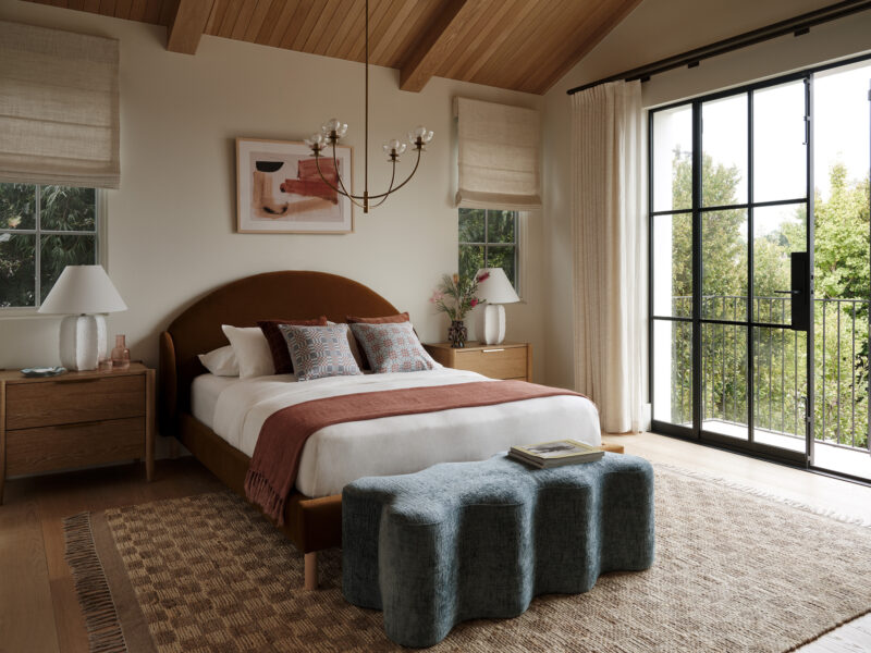 Interior still image of upscale bedroom for Joss & Main. Prop Styling by Elizabeth MacLennan, represented by Pat Bates & Associates, a leading photography agency in the advertising and home brand sectors.