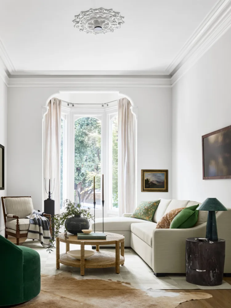 Interior still image of living room furniture for Williams Sonoma Home with prop styling by Elkie Brown, represented by Pat Bates & Associates, a premier photo and artist agency in the retail home brand sector.