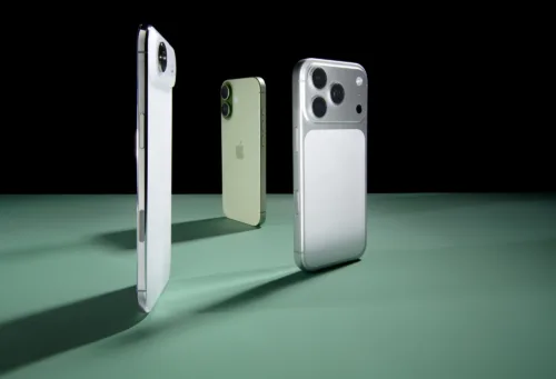 Still life image of iPhone 17 for Bloomberg Businessweek by photographer Janelle Jones, represented by Pat Bates & Associates, a leading agency in the editorial and home tech brand sectors.