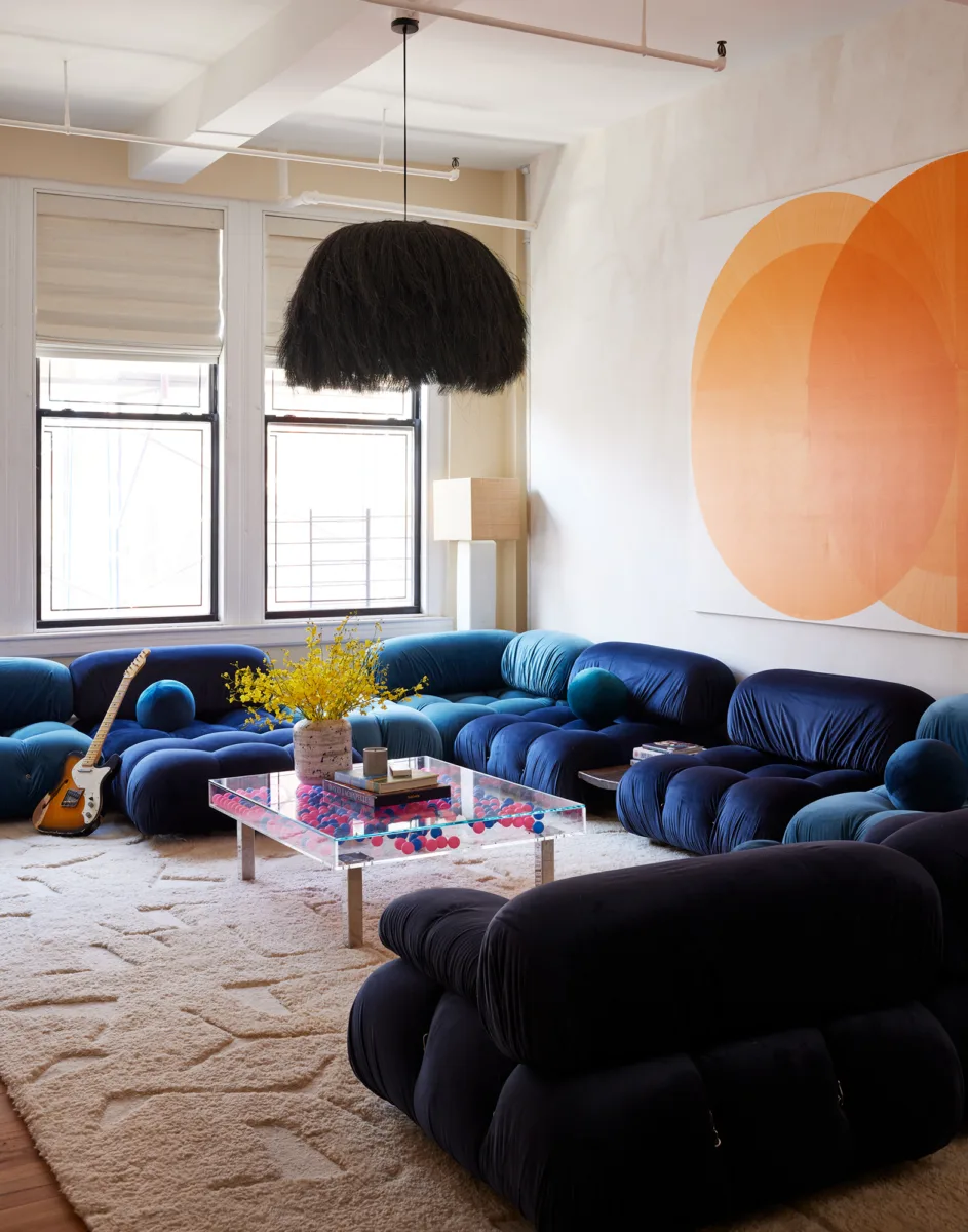 Interior still image of living room for New York Magazine's Curbed with prop styling by John Dittrick, represented by Pat Bates & Associates, a premier photo and artist agency in the editorial and interiors sectors.