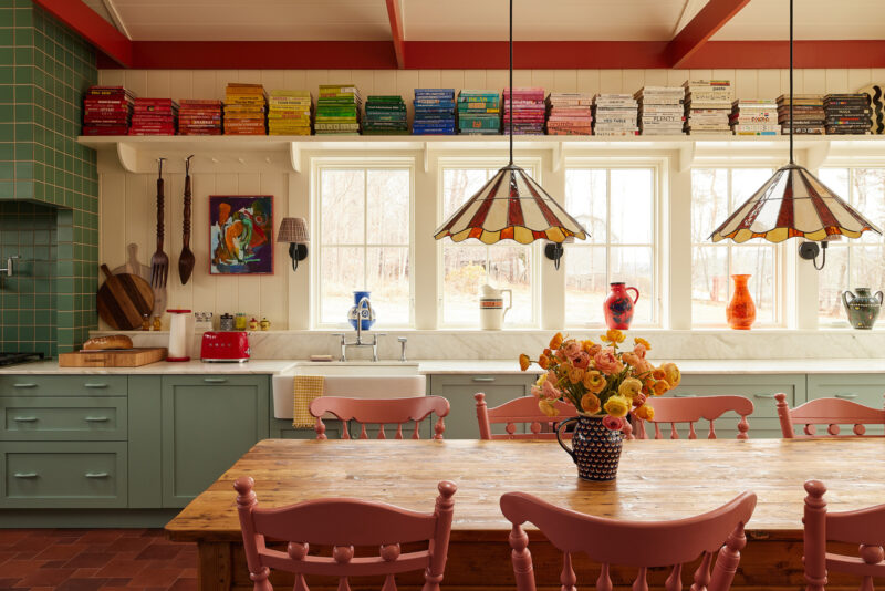 Bestselling cookbook author Dan Pelosi in his vibrant home by interiors photographer Kate S. Jordan, represented by Pat Bates & Associates, a leading photography agency in the interiors and editorial sectors.