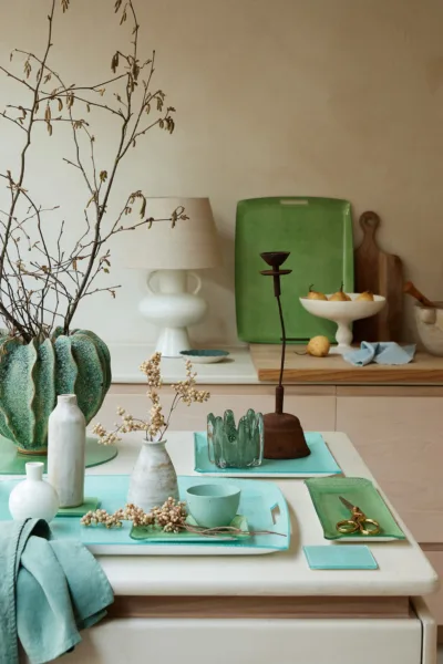 Kate S. Jordan's still life photography beautifully captures HestiaLiving Everyday's warm, authentic brand spirit. Prop stylist Elkie Brown complements this with sophisticated monochromatic arrangements of the brand's tabletop objects, highlighting its timeless, understated luxury.