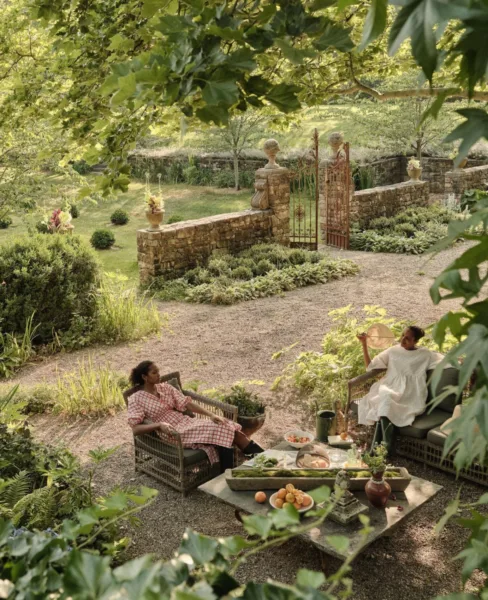 Still of alfresco lifestyle image with prop styling by Oliver Cano, represented by Pat Bates & Associates, a top photo agency in the food and beverage editorial, lifestyle and retail brand sectors.