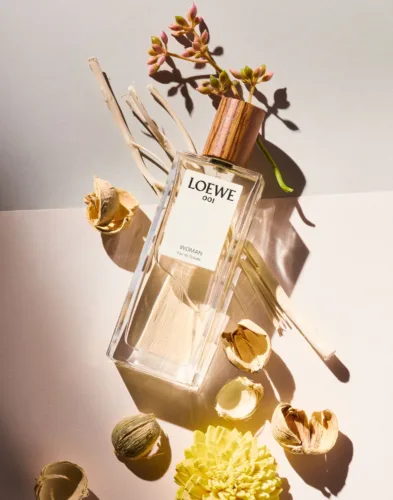 Expertly lit still life image of fragrances by photographer Yunhee Kim, represented by Pat Bates & Associates, a leading agency in the beauty and wellness brand sectors.
